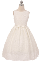Праздничное платье для девочки Суфле Молочное 0345