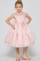 Детское платье для девочки "Вайлет" Розовое 3555