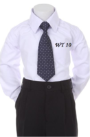 Детский галстук для мальчика Синий WT-10