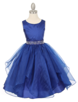 Праздничное платье для девочки Бабочка Синее 1198