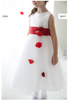 Праздничное платье для девочки "София" Красное 1236