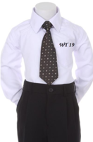 Детский галстук для мальчика Черный WT-19