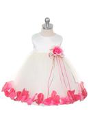 Платье для новорожденной девочки с Малиновыми Лепестками Роз KD-160B