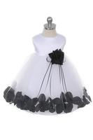 Платье для новорожденной девочки с Черными Лепестками Роз KD-160B