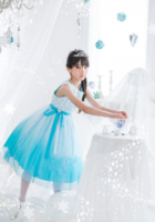 Праздничное платье для девочки "Альберта" Голубое KD-322