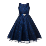 Платье для девочки "Хизари" Темно-Синее GG-3511 