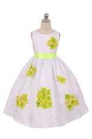 Платье для девочки "Мэри" Зеленое KD-204F