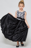 Нарядное платье для девочки "Кристи" Черное GG-3294