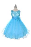 Платье для девочки "Карнавал" Голубое KD-305 