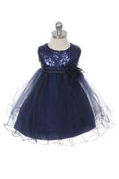 Платье для новорожденной девочки "Карнавал" Синее KD-315B