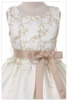 Нарядное платье для девочки "Кристи" Кремовое GG-3294