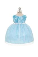 Платье для малышки "Винтер" Голубое KD-340