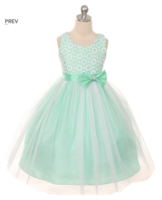 Праздничное платье для девочки "Мерелин" Бирюзовое GG-3525