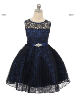 Праздничное платье для девочки "Джорджия" Темно-Синее GG-3527