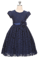 Детское платье для девочки "Вдохновение" Синее 3554 