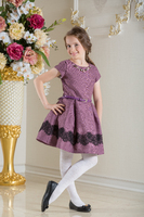 Нарядное платье для девочки "Фабиана" Фиолетовое 0113