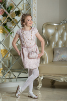 Праздничное платье для девочки Франсуаза Нежно-розовый 0114