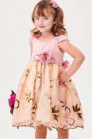 Детское платье для девочки "Фантазия" Розовое 3297Т
