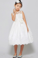 Детское платье для девочки "Вайлет" Молочное 3555