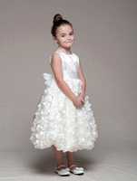 Нарядное платье для девочки "Розалия" Молочное CR 949