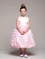 Нарядное платье для девочки "Розалия" Розовое CR 949