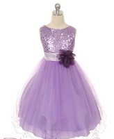 Праздничное платье для девочки "Карнавал" Сиреневое KD-305