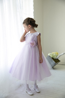Праздничное платье для девочки "Ницца" Лавандовое D 1234