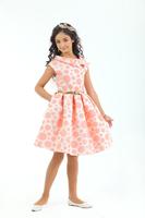 "Стиляги" детское нарядное платье  Розовое 18204