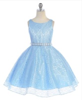 Детское платье для девочки "Бренда" Голубое 3593