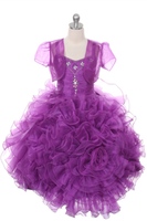 Детское нарядное платье "Императрица" Фиолетовое 1022