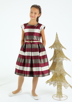 Праздничное платье для девочки "Каприз" Бордовое 6652