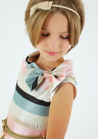 Нарядное детское платье с сумочкой "Иришка" Молочное 1701