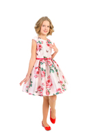 Нарядное платье для девочки "Сицилия" Розовое 1808