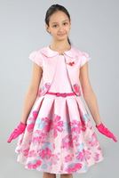 Детское нарядное платье с болеро "Ванда" Розовое 1813
