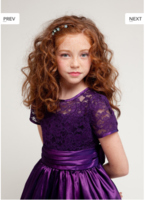 Детское платье для девочки "Сардиния" Фиолетовое J-1216