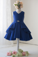 Праздничное платье для девочки "Мари" Синее J-1239