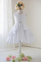 Детское платье для девочки "Мари" Белое J-1239