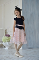 Праздничное платье для девочки Синее 368