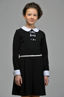 Школьное платье для девочки Черное 25  