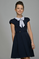 Школьное платье для девочки Синее 9 